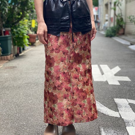 【 ritsu 】 Snapdragon Floral Jacquard skirt