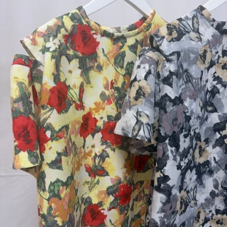 【 PoI 予約 】 flower cutoff wide top -2027年2月発送予定-