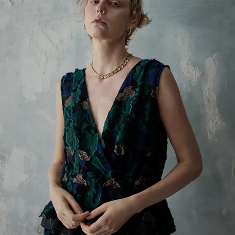 【 kwotias 予約】 dusk garden V blouse -2027年3月下旬発送予定-
