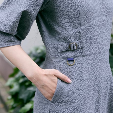 【 daichïogata 予約 】 SEERSUCKER DRESS -2027年3月下旬～4月中旬発送予定-