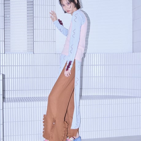【 PoI 予約 】 solid frill pants -2027年2月発送予定-
