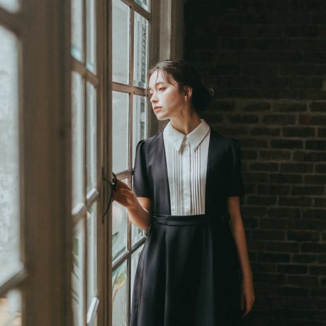 【 Ruimeme 予約 】 Blanche dress / black -2027年2月～3月発送予定-