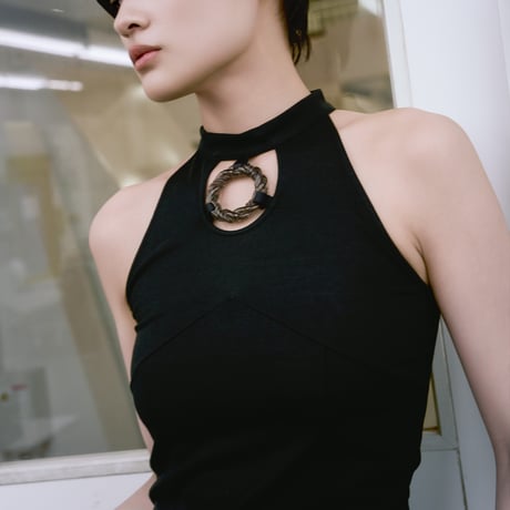 【 ritsu 予約 】 3D printed rope circle tank top  -2027年3月～5月発送予定-