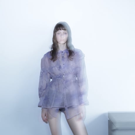 【 MAHOROOGINO 予約 】 Lily Flocky Blouse -2027年3月～4月発送予定-
