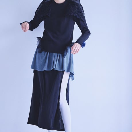 【 PoI 予約 】 narrow border tunic dress -2027年2月発送予定-