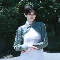 【 ritsu 予約 】 Lame knitted cropped wave cardigan -2027年3月～5月発送予定-