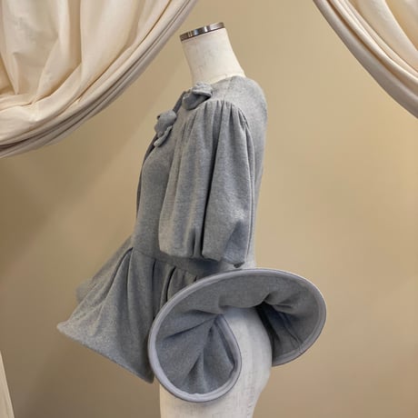 【 overlace 予約 】 petal hem cardigan / short sleeve