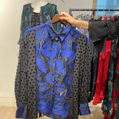 【 kwotias 予約】 dual shirt/blue -2027年3月上旬発送予定-
