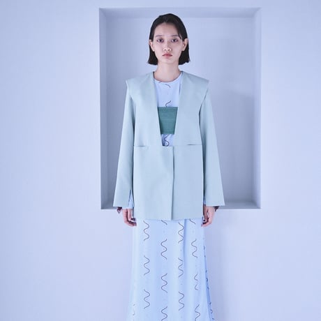 【 PoI 予約 】 collarless jacket -2027年2月発送予定-