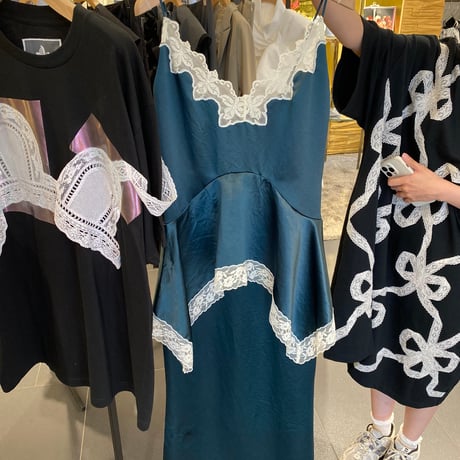 【 overlace 予約 】 slip dress