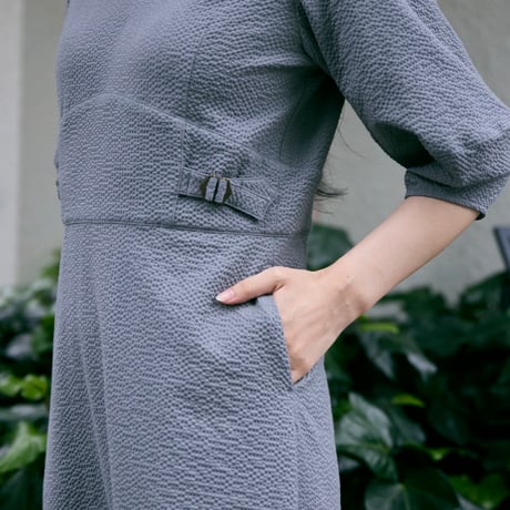 【 daichïogata 予約 】 SEERSUCKER DRESS -2027年3月下旬～4月中旬発送予定-