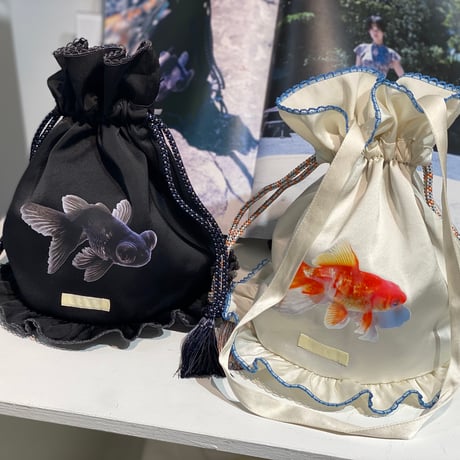 【 ritsu 予約 】 Goldfish bowl Draw String Bag  -2027年3月～5月発送予定-