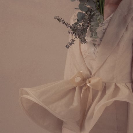 【 overlace 予約 】 petal hem organza tailored jacket