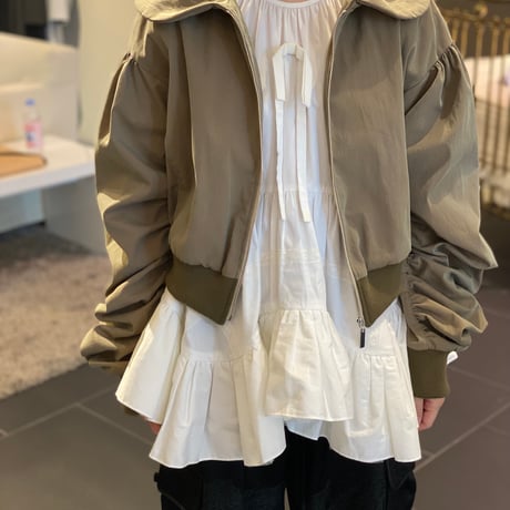 【 overlace 予約 】 gigot sleeve blouson