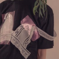 【 overlace 予約 】 bustier wrapping T-shirt