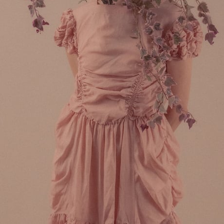 【 overlace 予約 】 wilt gather dress