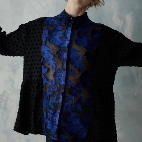 【 kwotias 予約】 dual shirt/blue -2027年3月上旬発送予定-