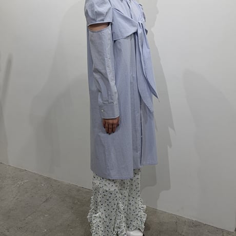 【 PoI 】 flower jaquard frill pants