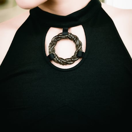 【 ritsu 予約 】 3D printed rope circle tank top  -2027年3月～5月発送予定-