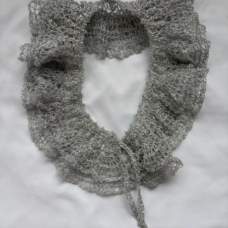 【 PoI 予約 】 lace hand knit collar -2027年3月発送予定-