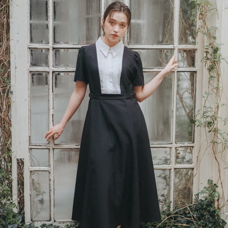 【 Ruimeme 予約 】 Blanche dress / black -2027年2月～3月発送予定-