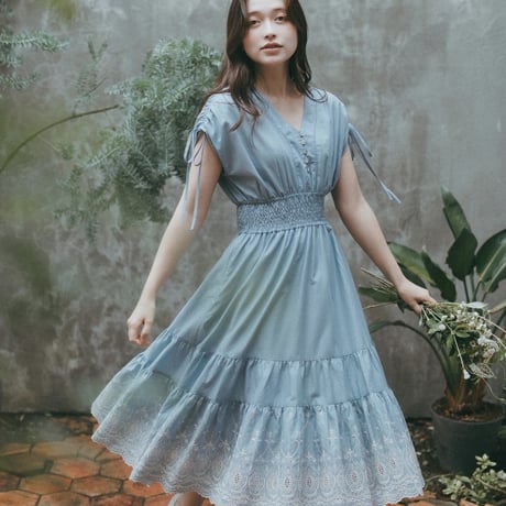 【 Ruimeme 予約 】 Céleste dress / skyblue -2027年2月～3月発送予定-