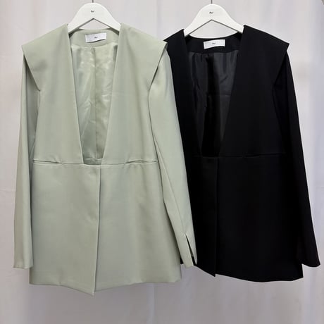 【 PoI 予約 】 collarless jacket -2027年2月発送予定-