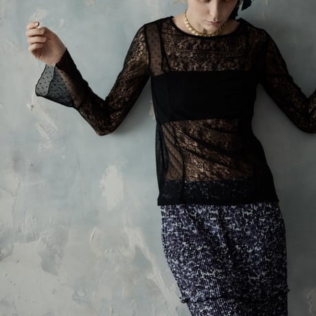 【 kwotias 予約】 crystal pleats skirt/suisai -2027年2月中旬発送予定-