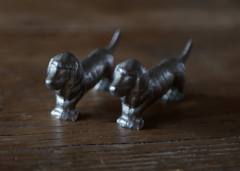 犬のカトラリーレスト フランスヴィンテージ ブロカント フランス