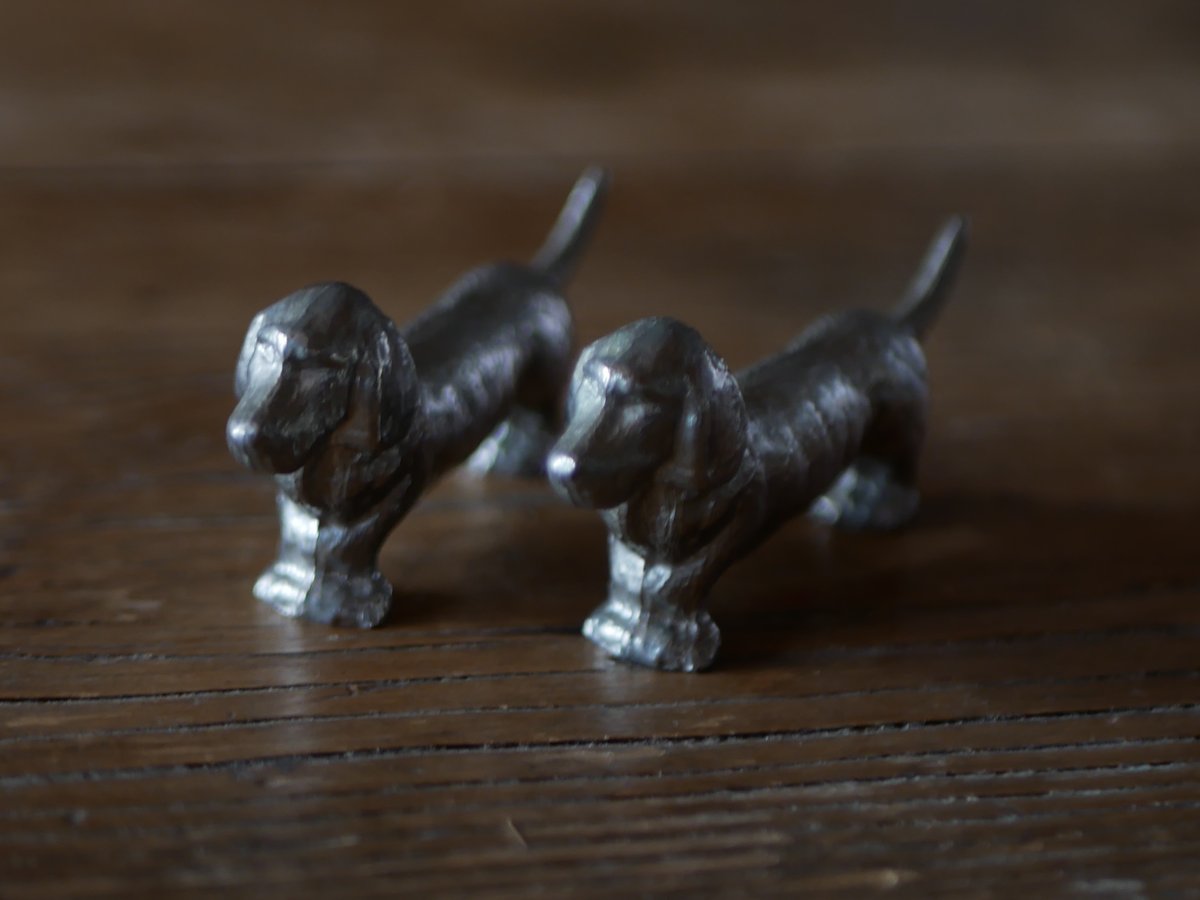 犬のカトラリーレスト フランスヴィンテージ ブロカント フランス