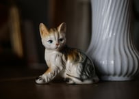 neko ２  フィギュリン　猫　フランスヴィンテージ　ブロカントのある暮らし　ブロカント