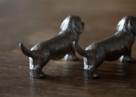 犬のカトラリーレスト　フランスヴィンテージ　ブロカント　フランス　アンティーク