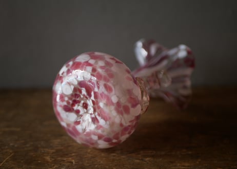 クリシー　オパリン　フラワーベース　花器　花瓶　ヴィンテージ　アンティーク