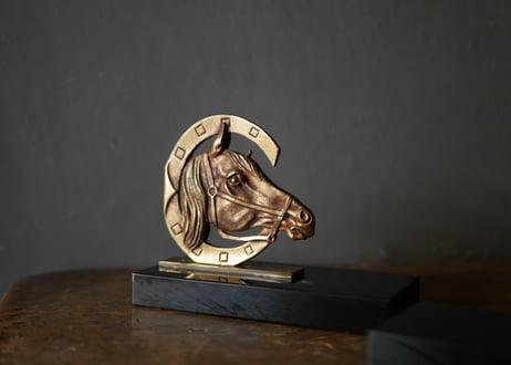 馬　CHEVAL　ブックエンド　ブロンズ　フランスアンティーク　アンティークのある生活　アンティーク