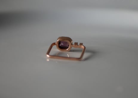 パリ展示会　Ia Jewels　スピネル×ダイヤモンド　ゴールドプレート　リング　指輪　ヨーロッパ