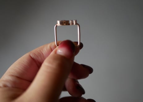 パリ展示会　Ia Jewels　スピネル×ダイヤモンド　ゴールドプレート　リング　指輪　ヨーロッパ