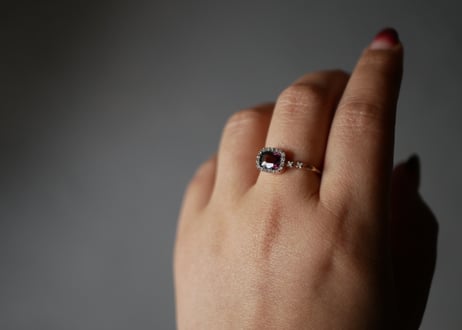 パリ展示会　Ia Jewels　スピネル×ダイヤモンド　ゴールドプレート　リング　指輪　ヨーロッパ