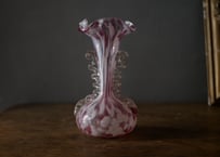 【SALE対象外】クリシー　オパリン　フラワーベース　花器　花瓶　ヴィンテージ　アンティーク