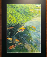 色鉛筆画　躍動の季節　田口千恵子