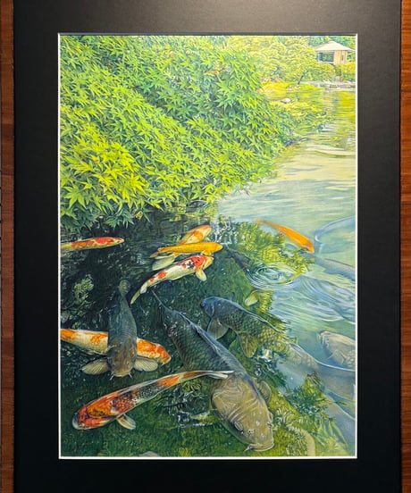 色鉛筆画　躍動の季節　田口千恵子
