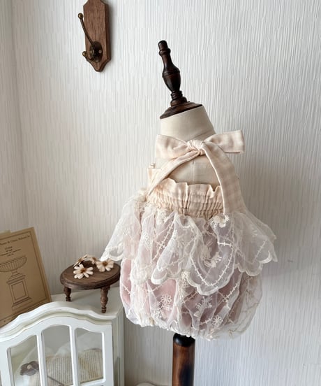 pinky diamond flower fairy rompers dress