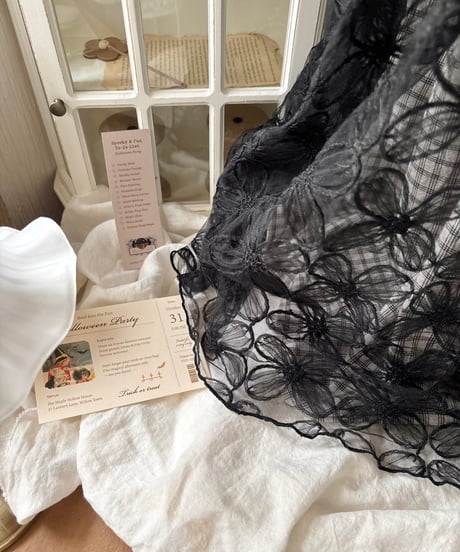 noir trick tulle dress