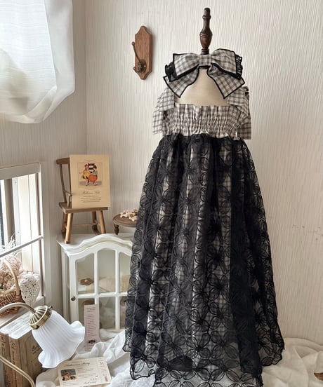 noir trick tulle dress