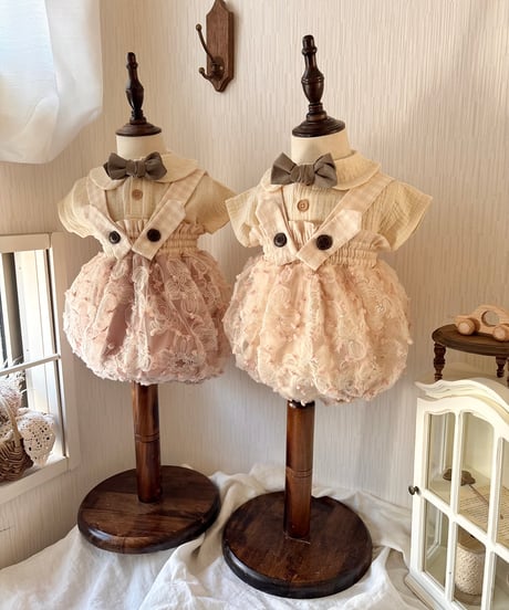 pinky flower tulle omekashi dress