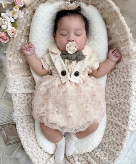 pinky flower tulle omekashi dress