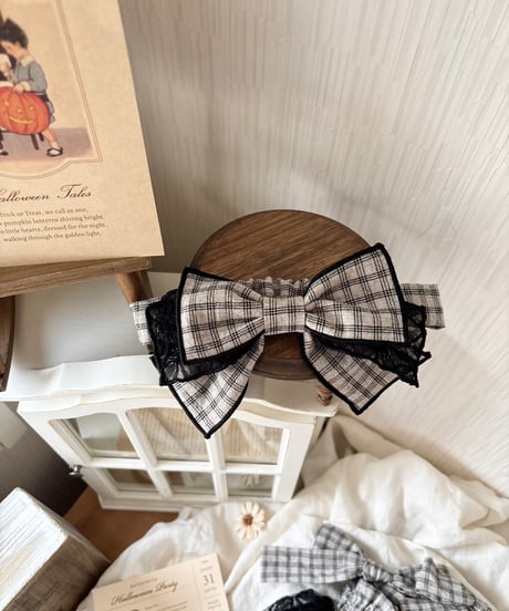 noir trick big ribbon turban
