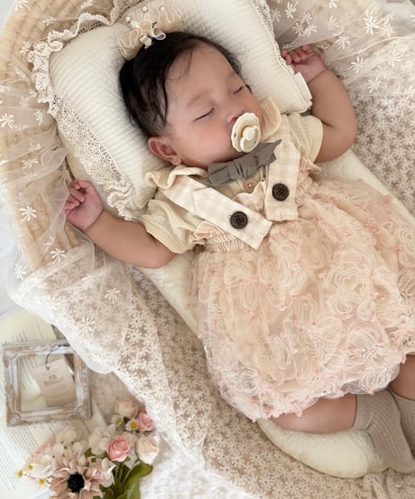 pinky flower tulle omekashi dress