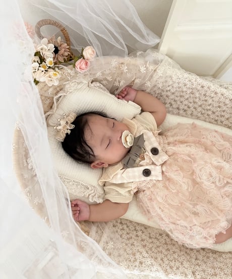 pinky flower tulle omekashi dress