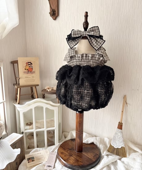 noir trick tulle rompers dress