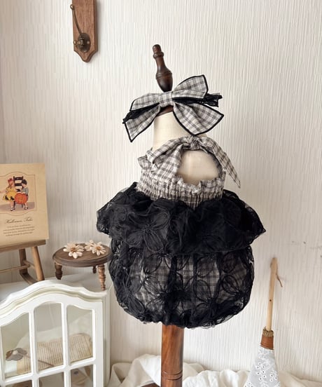 noir trick tulle rompers dress